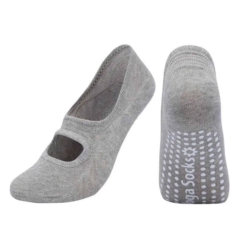 Backless Aerobics Pilates Socks Dance Trampoline Fitness Socks Floor Socks Invisible yoga Socks