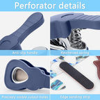 Guitar Pick Punch Kit,15 Variety Pick Strips DIY Maker Tool for Medium Guitar Picks, Unique Gift for Guitar Lovers & Home Studio