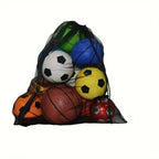 1pc Large Capacity Football Basketball Drawstring Ball Bag Ball Storage Bag Sports Equipment Organiser Bag Shoulder Easy Carry