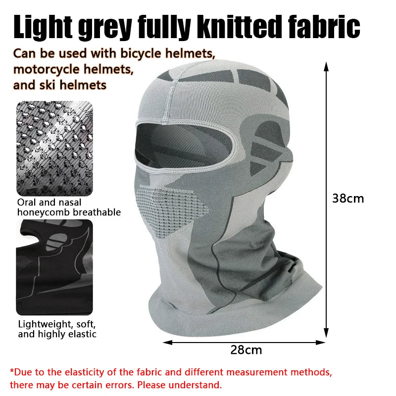 Unisex Riding Windproof Face Mask Cold-Proof Thermal Scarf Winter Ski Hat Full Ski Cycling Hunting Head Neck Cover Helmet Liner