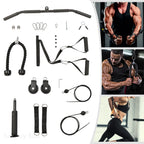 Cable Weight Pulley System for Home Gym Pulley System Gym with Safety Ropes Unisex-Adult Fitness Strength Training Equipment