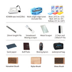 XCMAN Complete Ski Snowboard Tuning and Waxing Kit with Waxing Iron,Universal Wax,Edge Tuner,Brush,Wax Scraper,Ptex