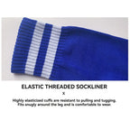 Loogdeel 1Pair 26-45 Kids Soccer Compression Sports Socks Stretchy Knee High Tube Socks Men Women Teens Football Athletic Socks