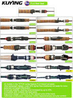 KUYING TETON Spinning Casting Rod For Fishing Lure Rods BFS Pole Carbon 0.8-8g 1-8lb FUJI Parts Baitcaster