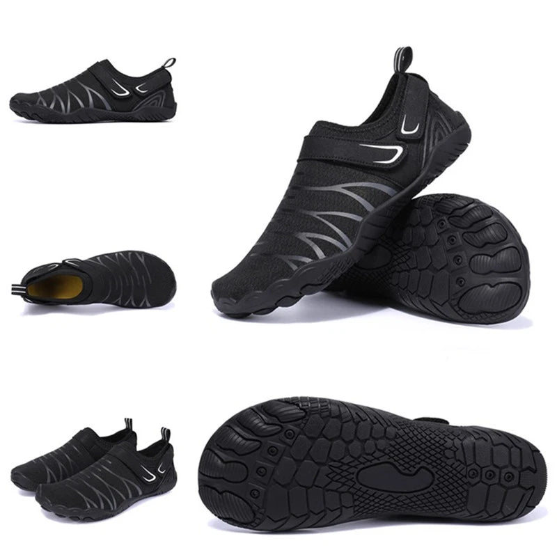 Men Water Shoes Beach Barefoot Swimming Surfing Seaside Aqua Shoes New Summer Upstream Wading Sneakers Gym Fitness Hiking Walking Footwear