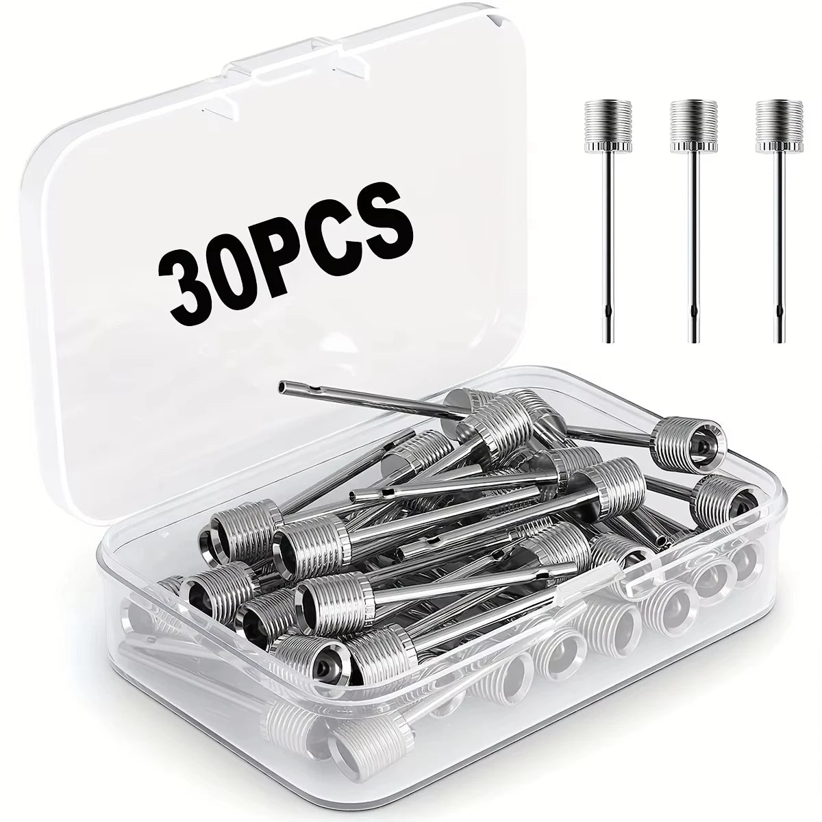 30pcs Air Pump Needle , Ball Inflation for Basketball, Soccer, Volleyball, Football or Rugby Balls