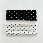 1pc Polka Dot Yoga Elastic Headband – Fashionable Dot-pattern Makeup Headband, Sports & Fitness Sweat-absorbent Hairband