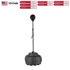 Reflex Speed Bag, Adjustable Height Boxing Reflex Ball 56 - 71in, Free Standing Base Punching Bag with Stand, Boxing Trainer for Home Gym Use, Adult and Child Vertical Venting Ball