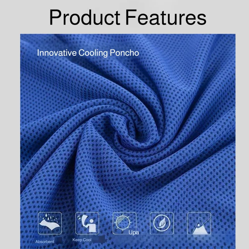 4-in-1 Cooling Hooded Cloak Super Absorbent Oversized Hooded Towel Wrap Sunscreen Quick Dry Shawl for Swimming Beach Pool Travel
