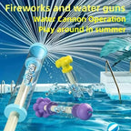 1pcs New Firework Fountain Water Gun - Super Soaker Squirt Gun Outdoor Water Balloon Battles Beach Party Drifting Adventure