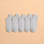 1/3/10Pairs Men's Ankle Socks Soft Breathable Stretchy Solid Color Low Cut Casual Sports Socks for Women Comfortable Fashionable