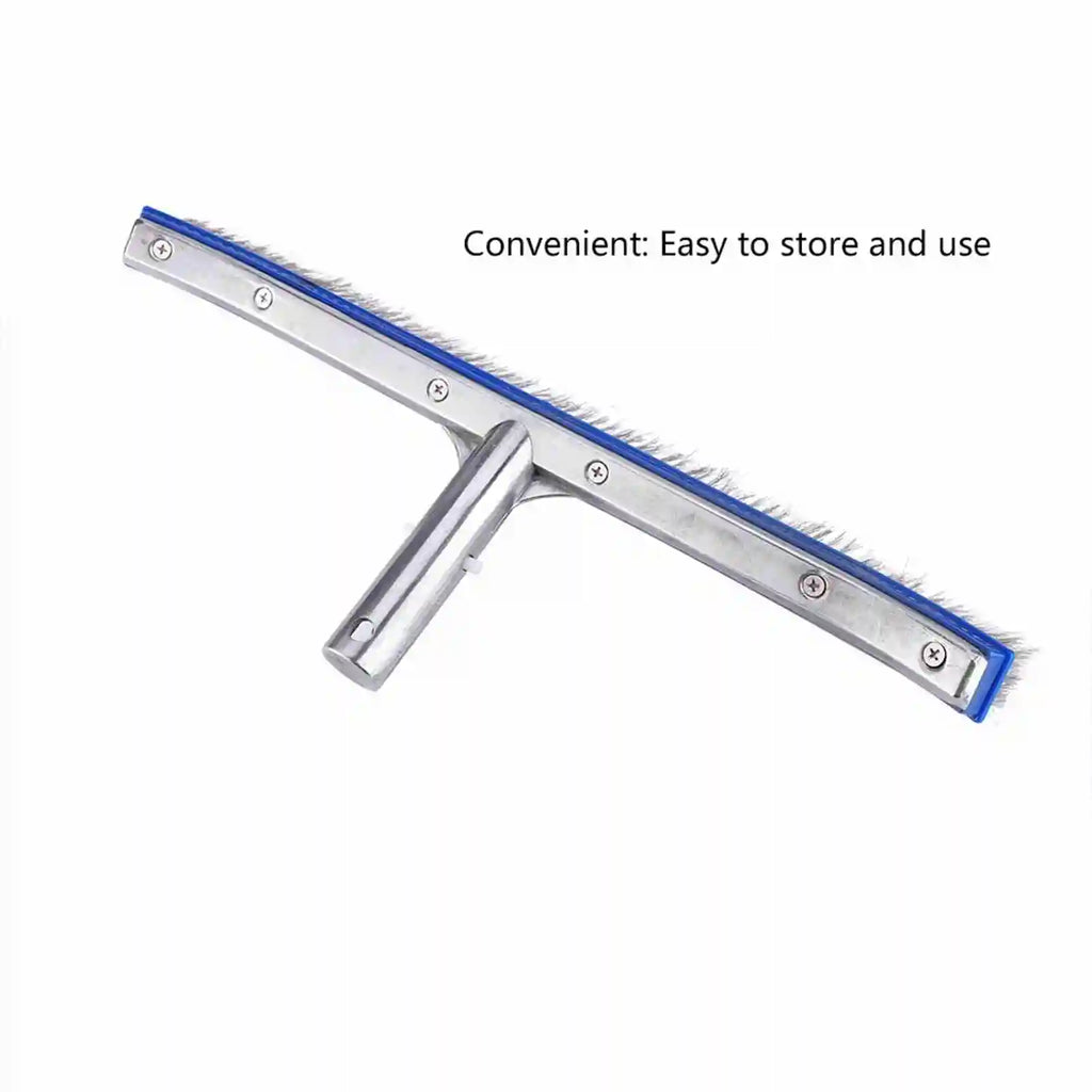 18inch Swimming Pool Steel Brush Bottom Walls Cleaning Supplies for Pond Spa Hot Spring