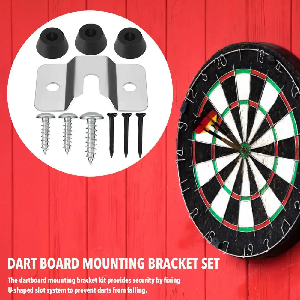 Dart Board Wall Bracket Mounting Stand Kit Wall Mounted Hanging Dartboard Set With Screw Hook Accessories For Cabinet Wall