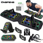 Multi Functional Push Up Board Set, Portable Push Up Bar, Foldable Fitness Equipment for Chest, Abdominal, Arm/back Training