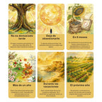 Original Spanish Oracle Cards Deck, Time Theme, 54 Cards, Self-reflection & Exploration, Card Games, Tarot Cards, 12*7cm, 14+
