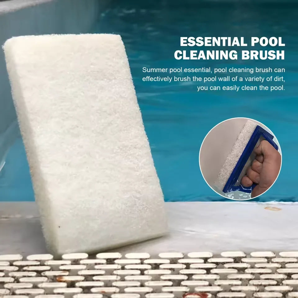 Pool Cleaning Kit ,5-Section Aluminum Pole with Leaf Skimmer & Pool Brush,Perfect for Above Ground Pools, Spas, Hot Tub