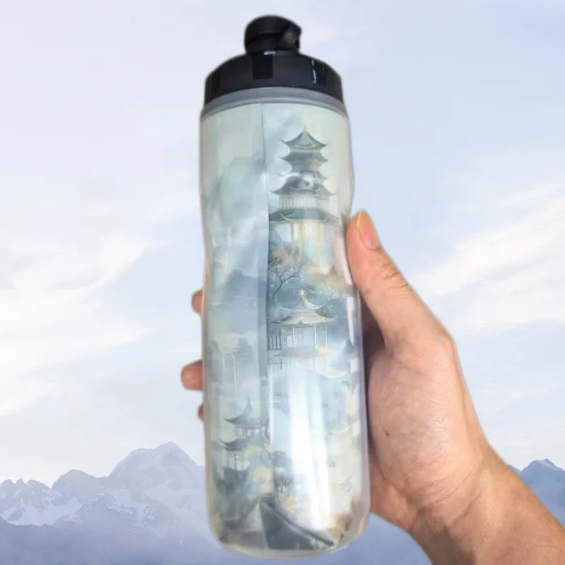 610ml Insulated Bicycle Water Bottles PP5 Heat - and Ice-protected Outdoor Sports Cup Cycling Bike Water Bottle