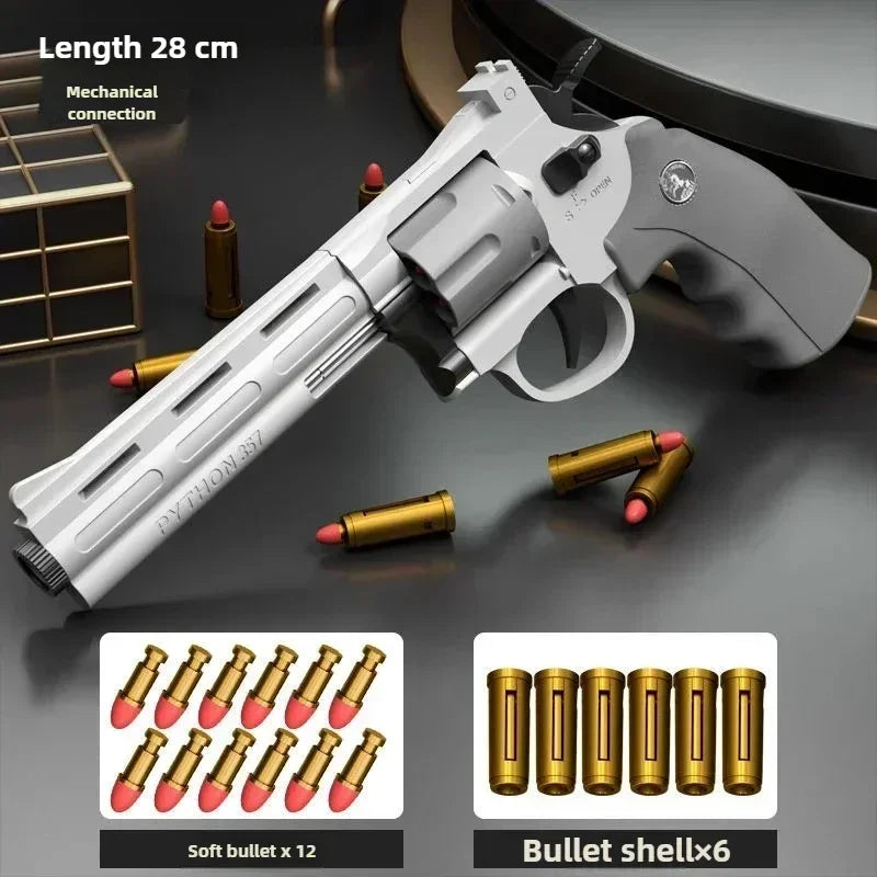 A1 N6 ZP5 357 Revolver Launcher Pistol EVA Soft Dart Bullet Toy Gun Airsoft CS Outdoor Shooting Game Paintball Kids Adult GiftF