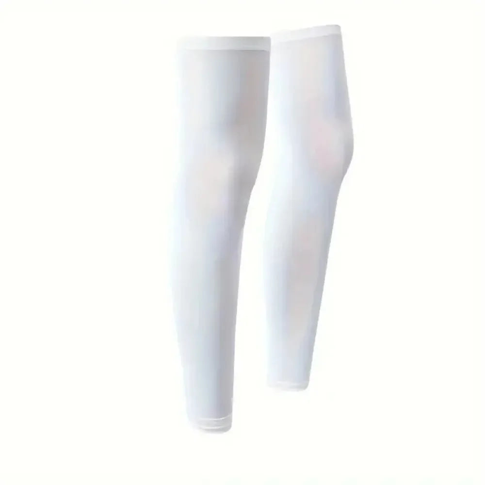 Summer Sun Protection Leg Cover High Elastic Breathable Quick-Drying Silicone Anti-Slip Cycling Leg Cover Sun Protection Running