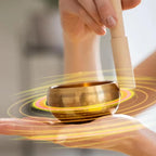 Handmade Brass Singing Bowl - Tibetan Meditation Instrument for Sound Healing, Yoga & Stress Relief