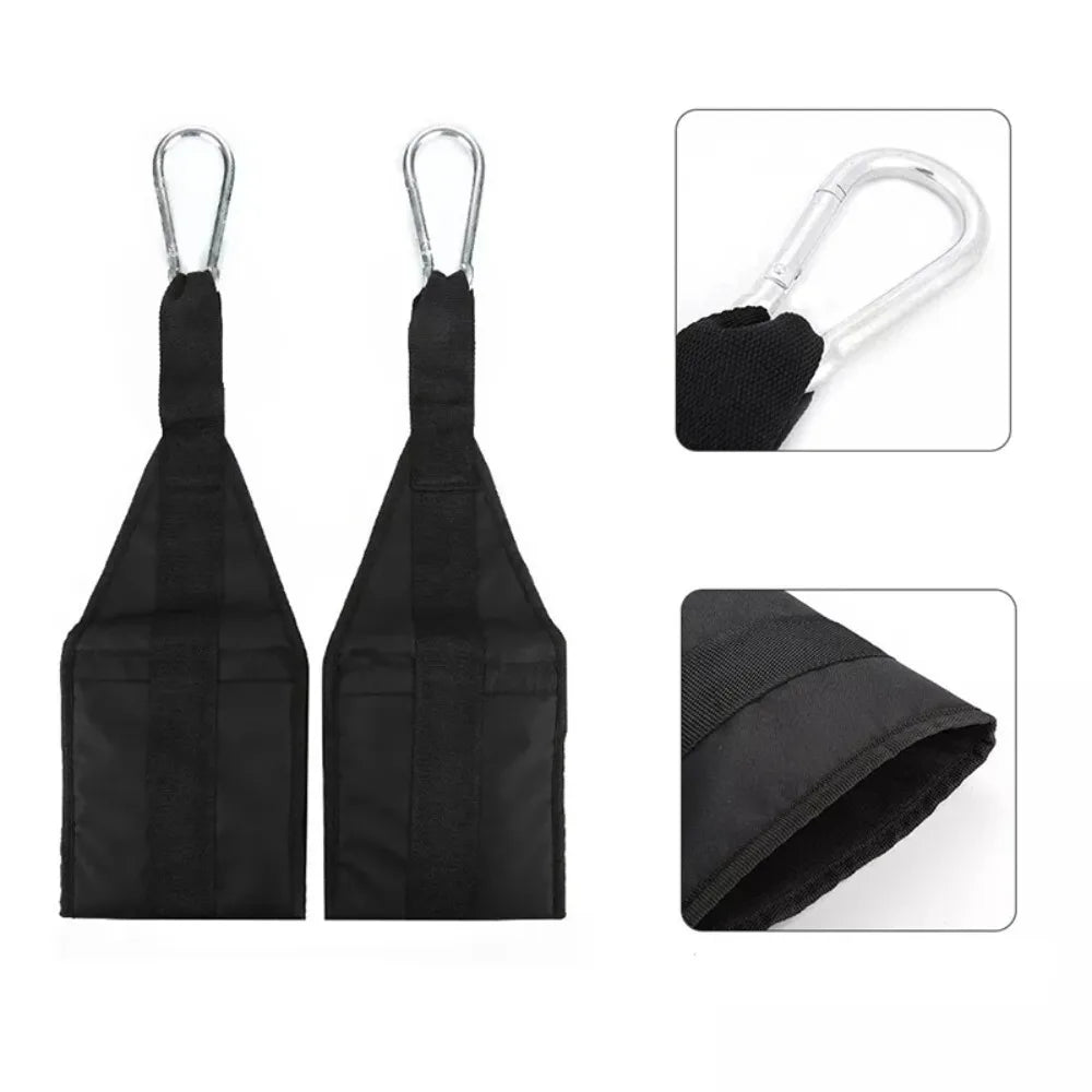 Heavy Duty Fitness AB Sling Straps Suspension Pair Rip-Resistant for Pull up Bar Hanging Leg Raiser Home Gym Equipment