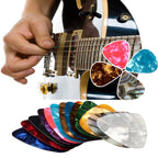 100Pcs/set Mixed Guitar Picks | 3 Thickness (0.46/0.71/0.96mm) | Celluloid Plectrums for Guitar/Bass/Ukulele | Gift Variety