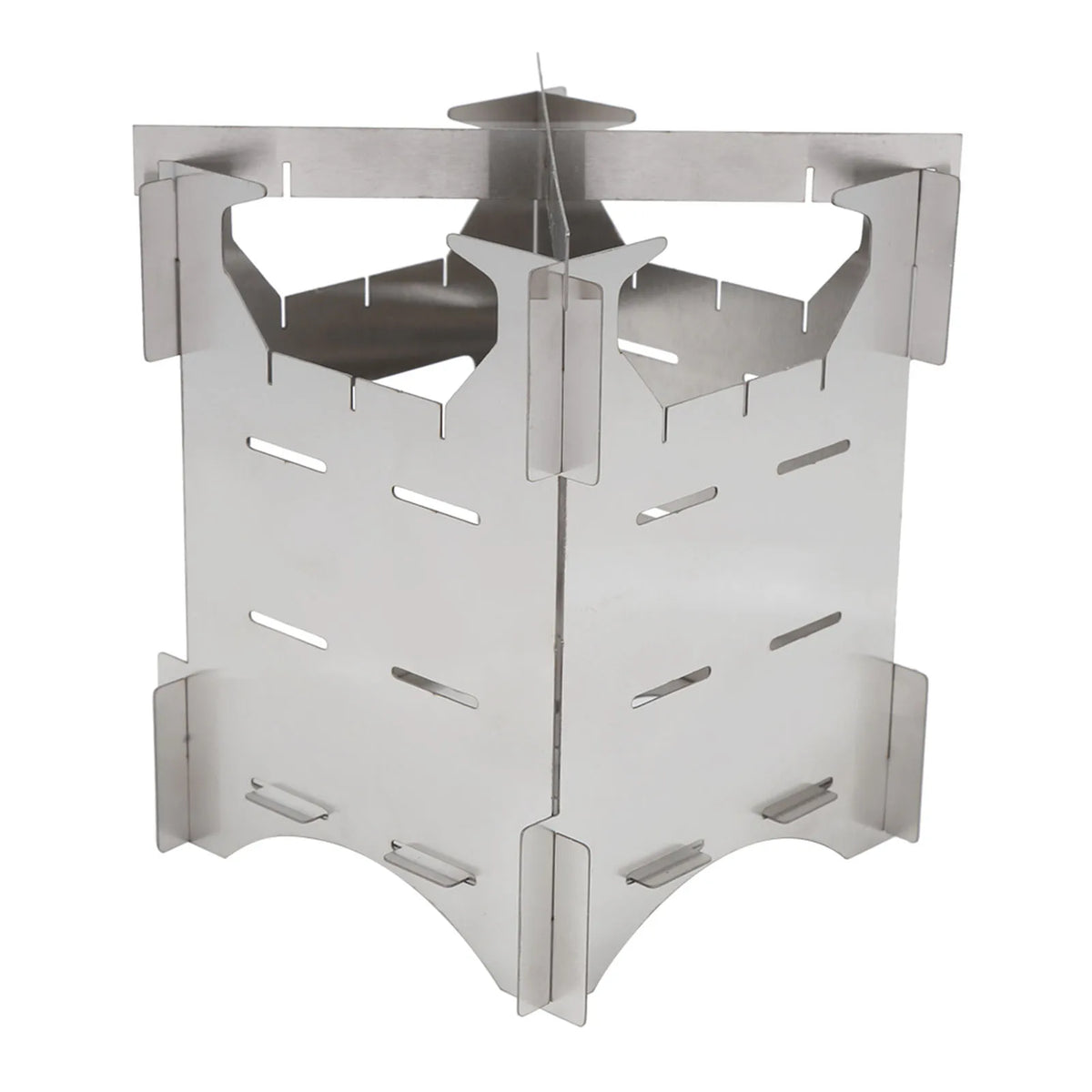 Outdoor Wood Burning Stove Stainless Steel Folding Mini Portable Cooker for Outdoor Camping Travel Hiking Picnic