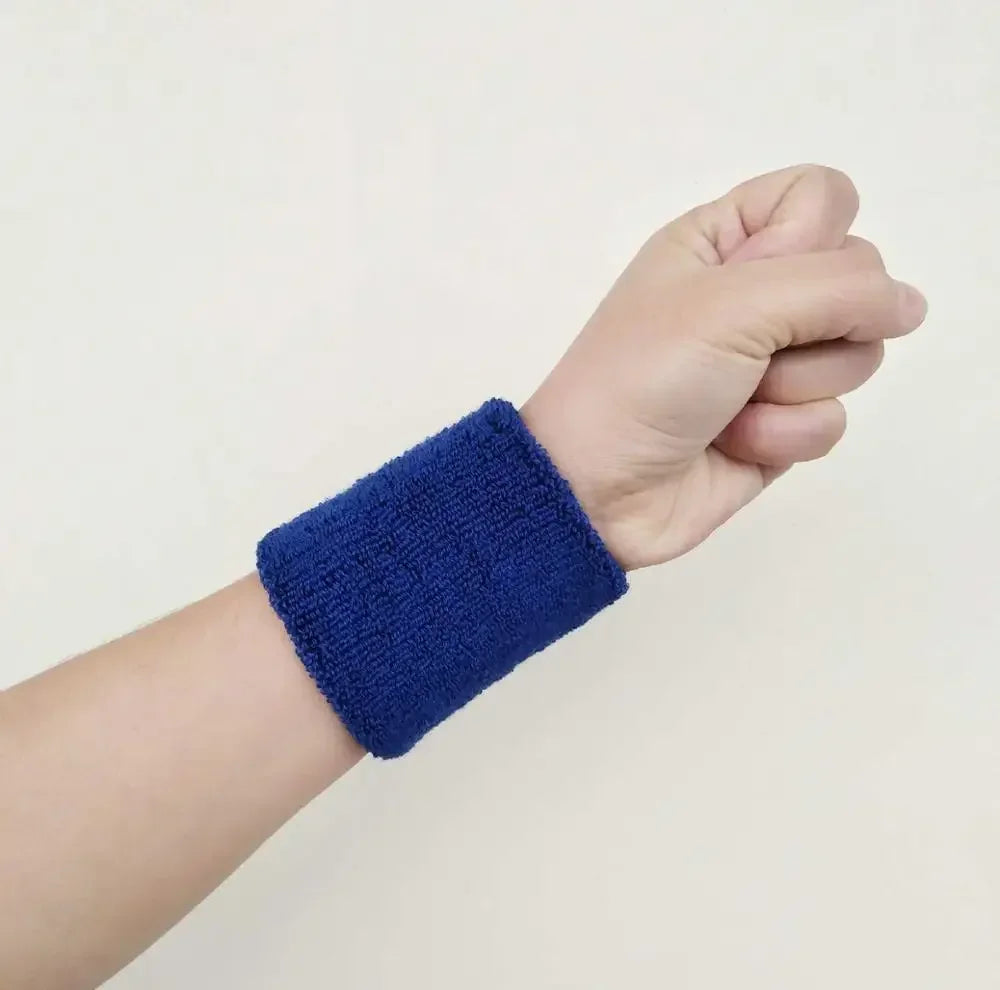 L XL Wristband Sport Sweatband Hand Band Sweat Wrist Support Brace Wrap Guards for Gym Volleyball Basketball Tennis Wrist Band