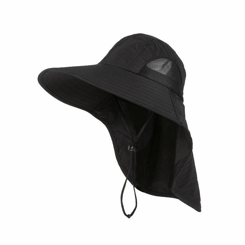 Outdoor Sports Jungle Hiking Hat Fishing Hat Wide Brim Bucket Hat With Neck Cover Quick Dry Men Fishermen Sun Protected Cap