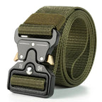 Tactical Quick Release Belt for Men Military Style Nylon Waistband Durable Breathable Adjustable Heavy Duty Work Hiking Outdoor