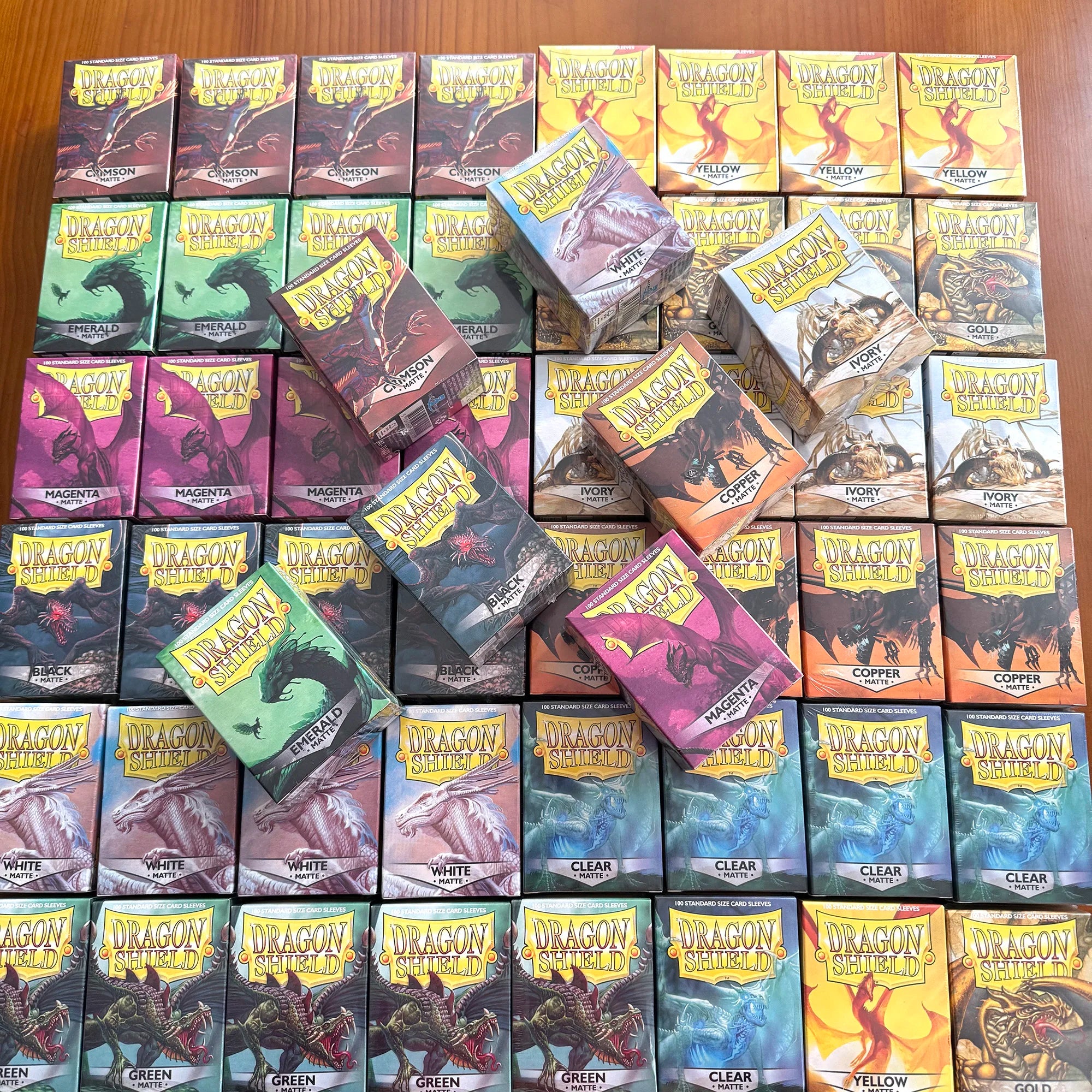 Dragon Shield Card Sleeves 5 Boxes Set - Premium Card Protection for Trading Cards Shipped Directly from US