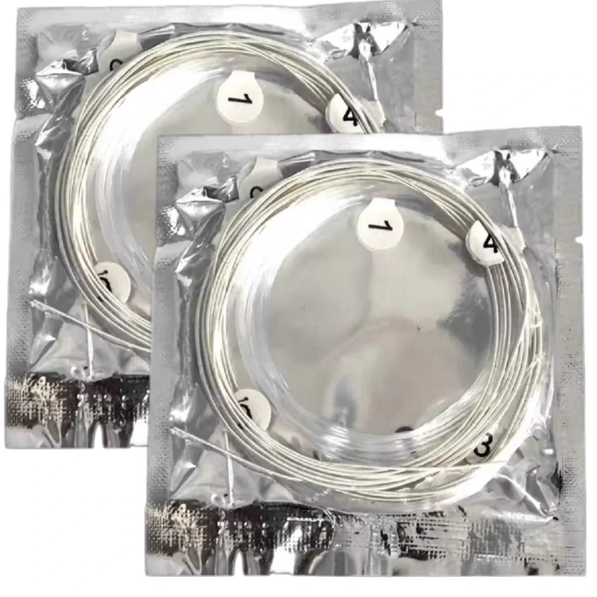 Miwayer 6/12 pcs Classical Guitar Strings Set Plating Super Light Classic Guitar Clear Nylon Silver Strings Silver Plated Copper