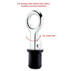 25MM Marine Drain Plug Adjustable Snap Tight Stainless Steel Rubber Drain Plugs Speed Boat Kayak Motorboat Hardware Accessories