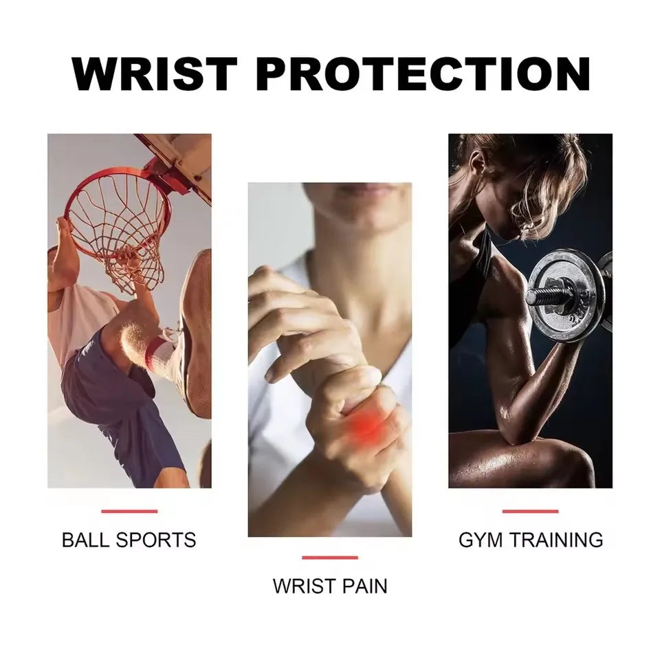 1/2pcs Protective Elastic Adjustable Wrist Gym Compression Support Straps Arthritis Sprain Anti Sprain Wristband Strap
