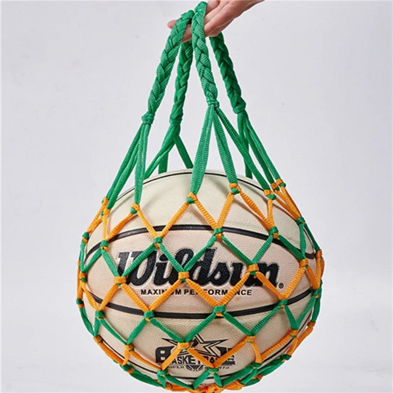 1/2pcs Portable Carry Net Bag Balls Volleyball Outdoor Durable Standard Nylon Thread Soccer Basketball Hoop Mesh Net