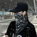 Fashion Punk Sunscreen Mask For Men Women Summer Face Neck UV Protection Ear Scarf Hip Hop Outdoor Sports Cycling Bandana Scarfs