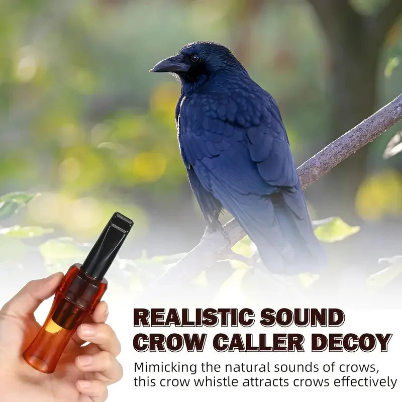 Tactical Crow Caller Whistle - Realistic Bird Call Hunting Tool for Outdoor Hunting & Wildlife Attracting