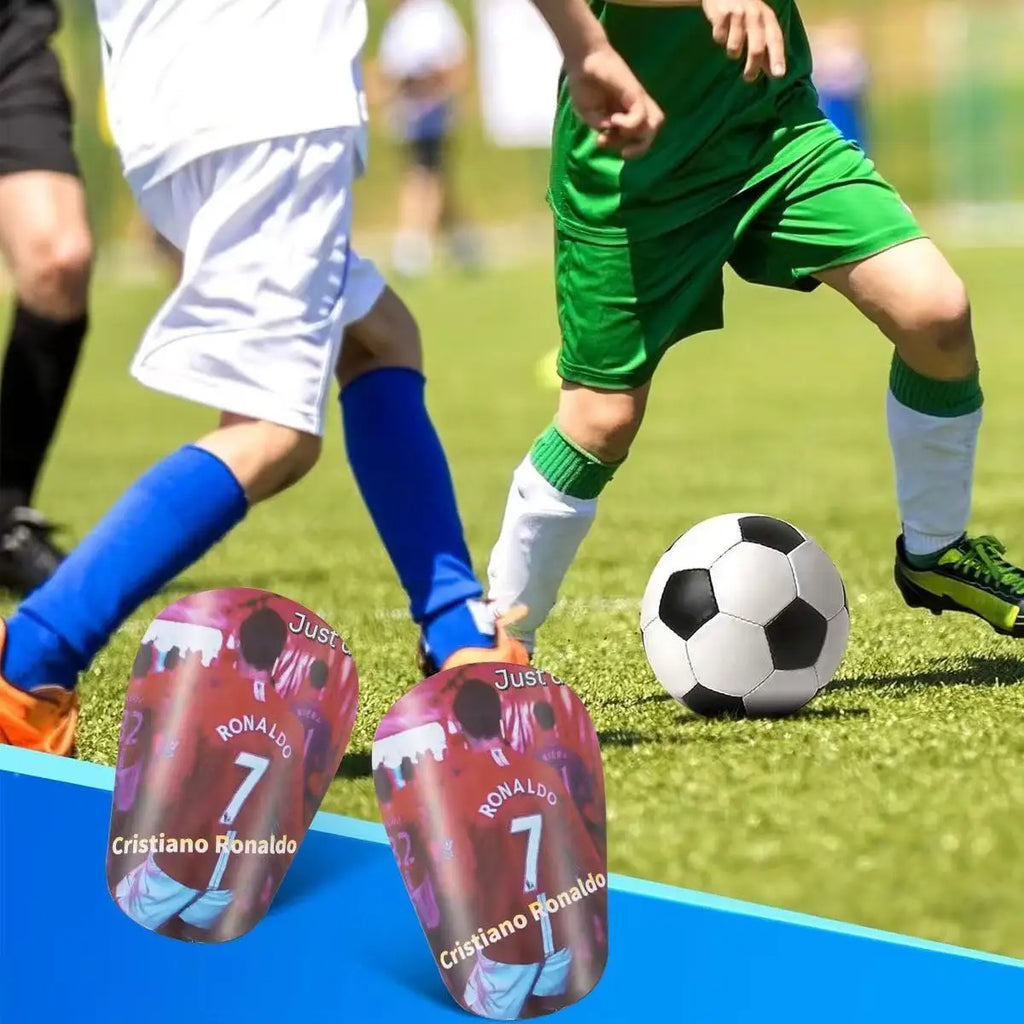 1 Pair Lightweight High-Quality Mini Soccer Shin Guards | Thick Durable Sports Knee Pads for Men and Women | Suitable for Yoga,