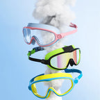 Swim Goggles, Waterproof Anti-Fog Anti-UV Wide View Swimming Goggles for Kids 3-14