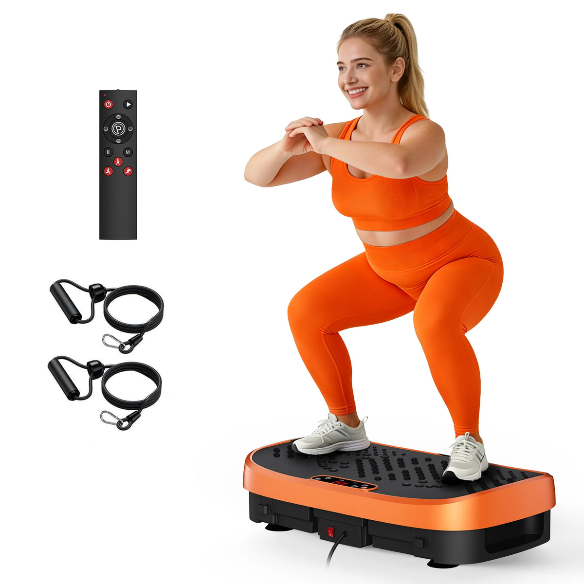 Magnetic Vibration Plate Exercise Machine Fat Burning 120 Levels 330lbs Portable Quiet Home Fitness  APP Control Workout Platform for Home Gym Body Shaping Gift for Women Men