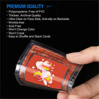 500 Counts Clear Soft Card Sleeves 2.5" x 3.5" Trading Collect Sleeve Fit For Photo Standard Baseball Football Sports Game Cards