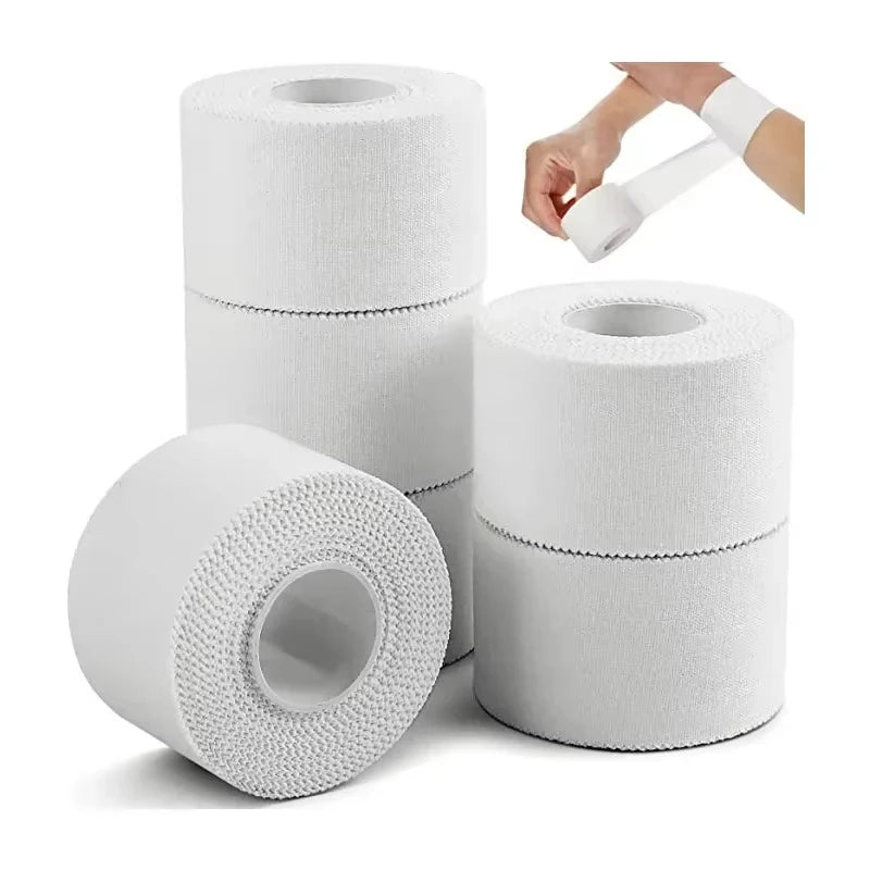 1PC  2.5cm * 9.14m Athletic Trainer Tape Sport Care Tape Sport Strapping Tape Easy To Tear For Sports First Aid Injury Wrap
