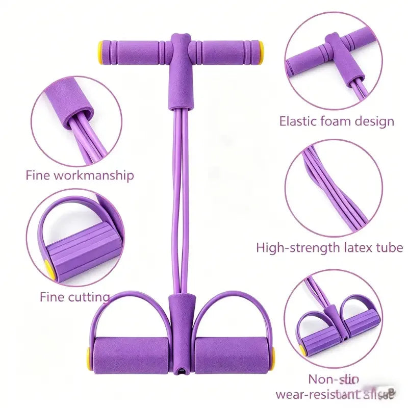 1pcs Multifunctional Yoga Pedal Resistance Band, Home Workout Equipment, Abdominal Exercise Auxiliary Equipment, Pilates Tension Rope, Suitable for Home Exercise Yoga Training，Home Gym Equipment for Full Body Strength for A