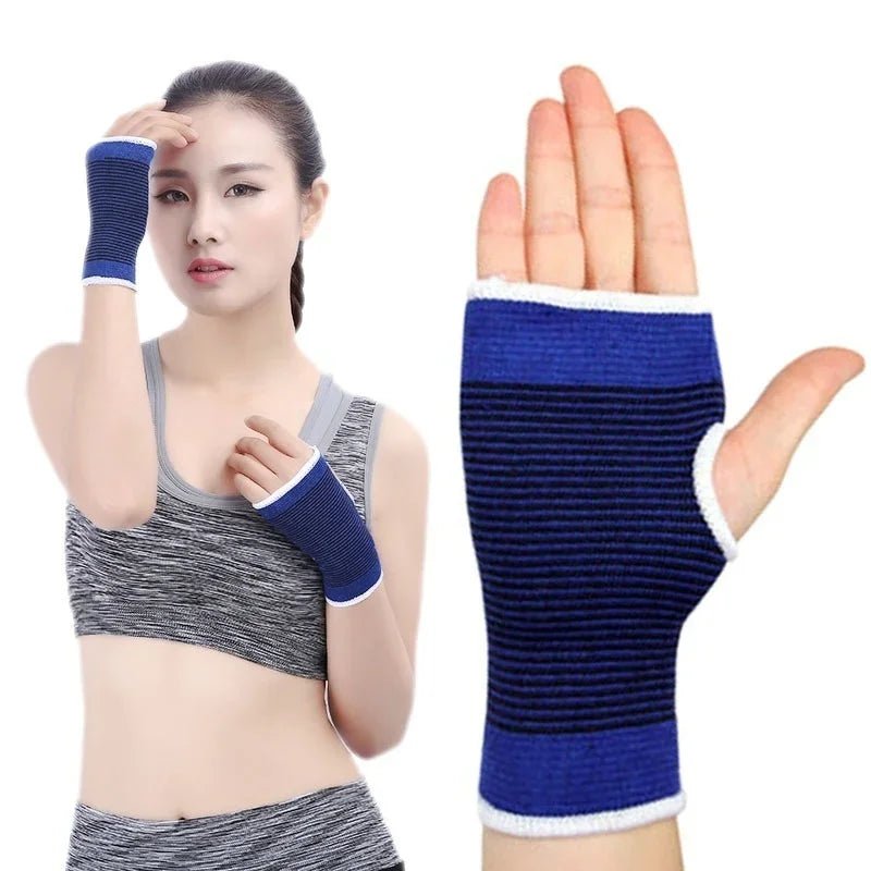 1/2PCS Sports Wristbands Cotton Knitted Elastic Wrist Support Basketball Cycling Sweatband Ankle Elbow Warmer Protector