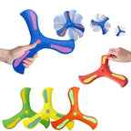 Soft Boomerang Toy Three-Leaf Cross Outdoor Flying Disc Interactive Sports Game for Decompression Gift