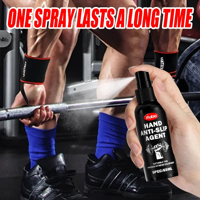 IFUBO 55ML Hand Anti Slip Grip Enhancer Spray Long Lasting Sweat Proof for Golf Badminton Weightlifting Rock Climbing Basketball