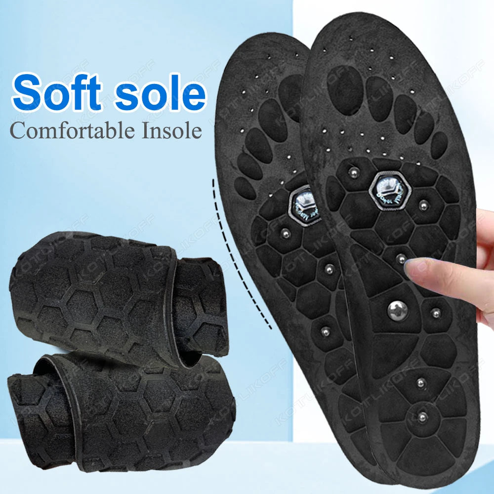 Unisex Magnetic Therapy Sports Insoles Acupressure Massage Arch Support Slimming Weight Loss Anti-Fatigue Health Care Pads