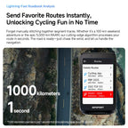 iGPSPORT BiNavi Bike Computer Touchscreen Map Navigation 35 Hours Battery Life  IPX7 Waterproof Route Planning