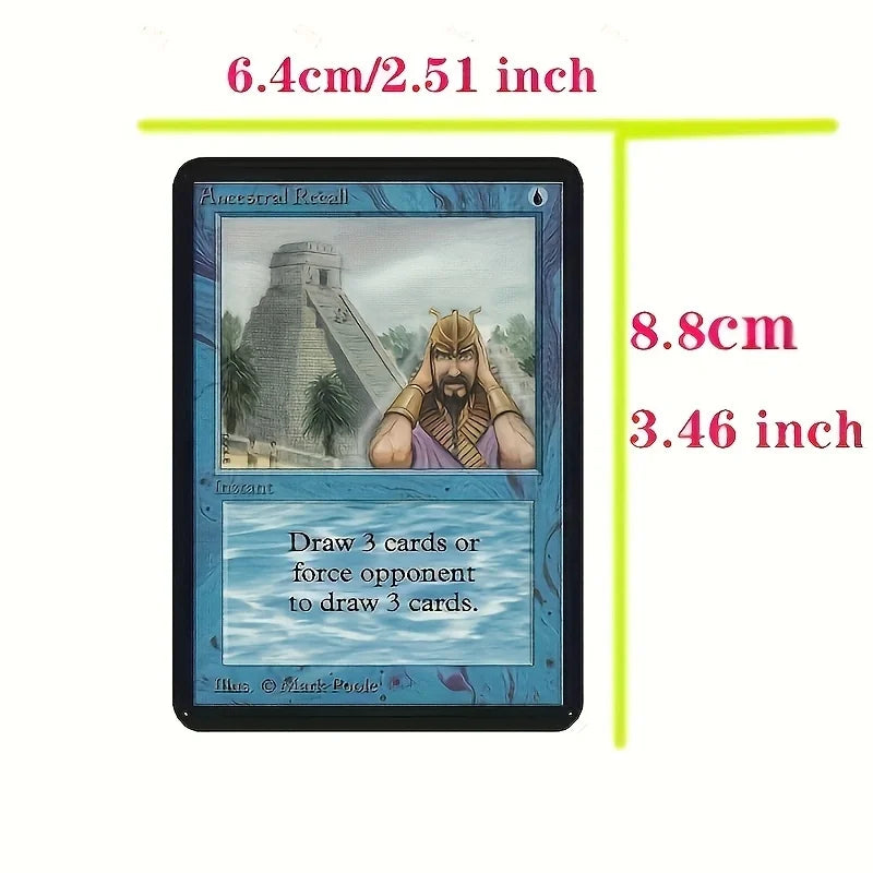 9 Pcs MTG Proxy Black Core Paper with Hologram Cards All Rare Expensive Magic Cards