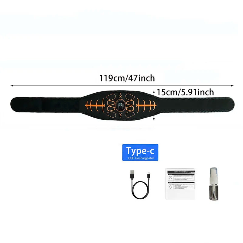 Abdominal Toning Belt Smart Muscle Toner Fitness Belt Body Arm Massage Home Gym Fitness Workout Equipment
